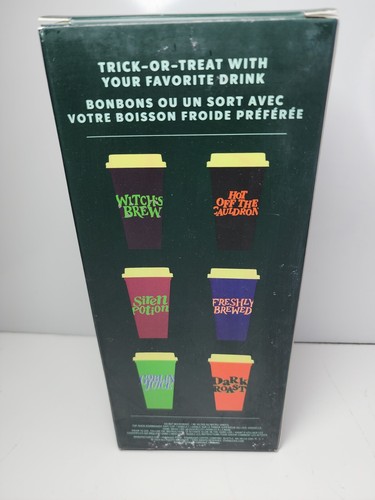 Starbucks Halloween Glow In The Dark 16oz Reusable Hot Cup & Lid 6 Set NEW 2020 - Picture 2 of 5