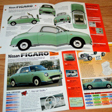 Nissan Figaro 1991 información especificaciones póster folleto original anuncio 91