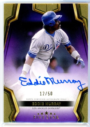 2024 Topps Five Star EDDIE MURRAY Purple Auto Autograph On Card FSA-EM #d/50
