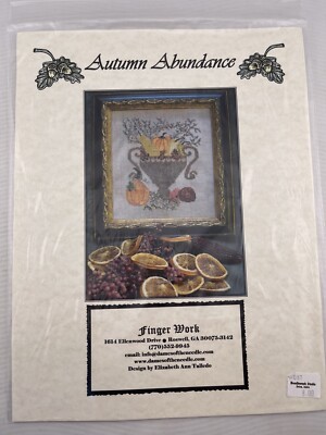Finger Work Elizabeth Talledo Autumn Abundance Counted Cross Stitch Chart