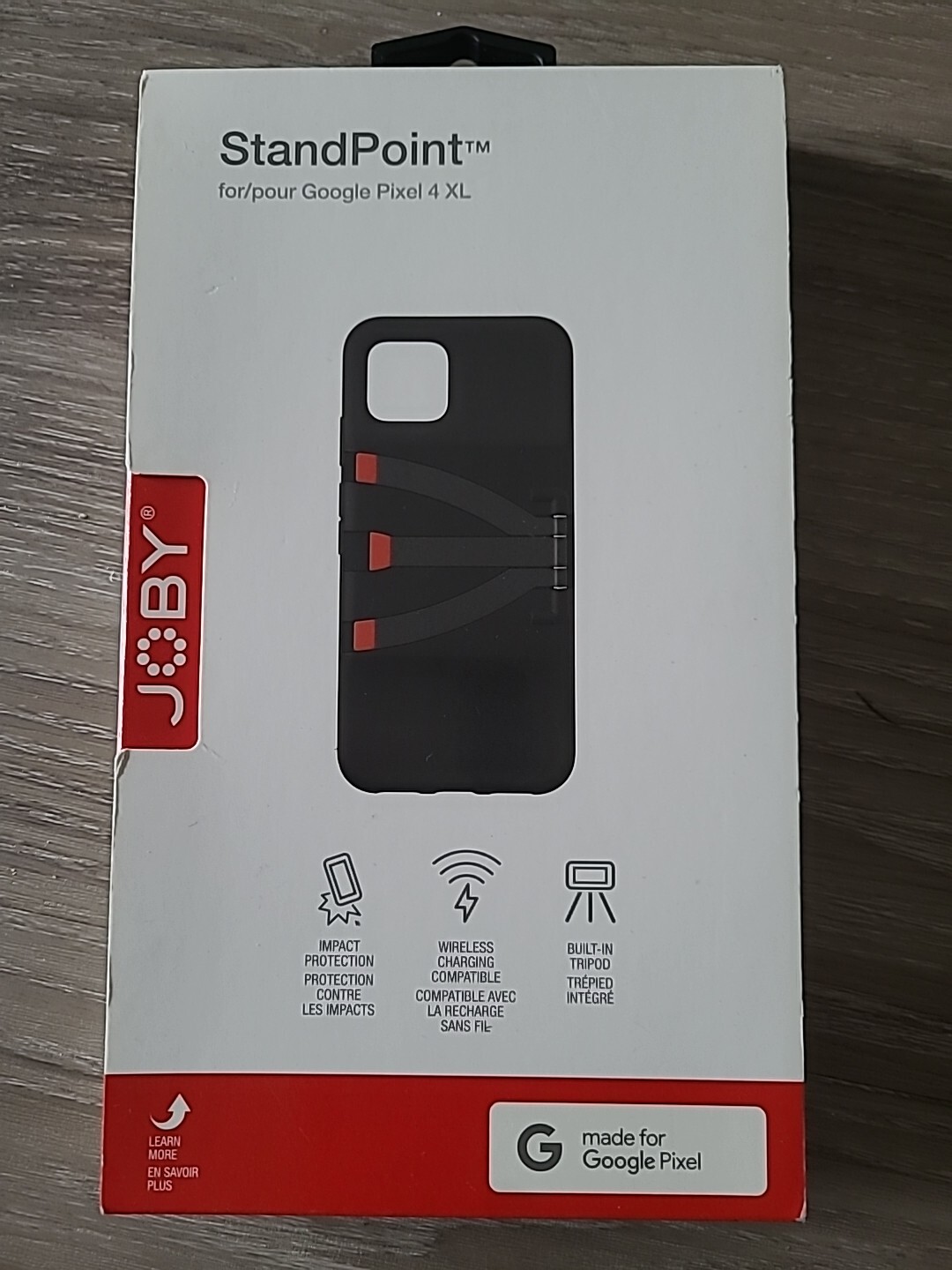 Joby Standpoint Case for Google Pixel 4 XL with Built-in Tripod Legs - Black