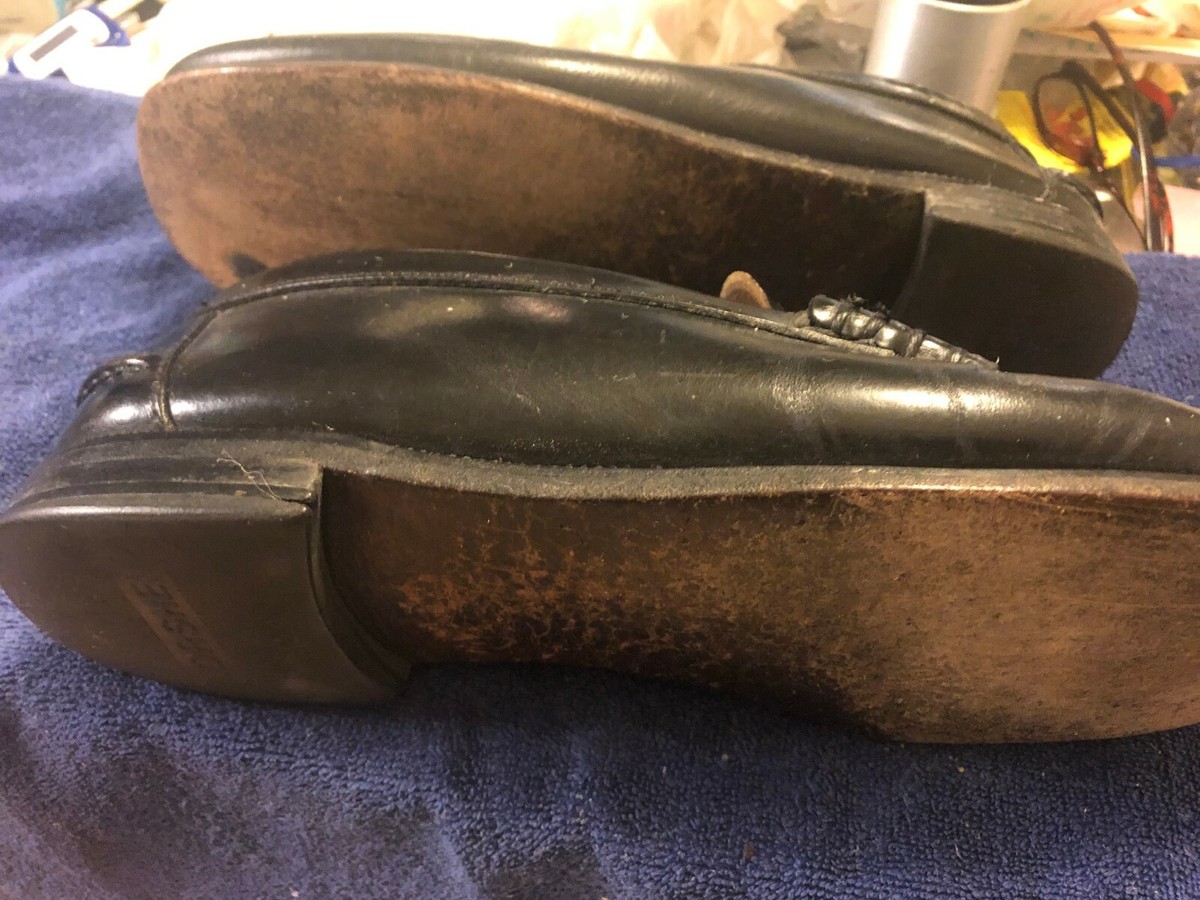 NWT-Vintage Never Worn Black Florsheim Penny Loafers. 10 EEE Florsheim Mens Black Wingtip Slip-on Shoes 10.5 | eBay main image 4
