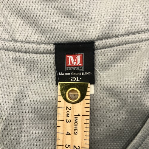 Los Angeles Jersey Baseball Mens XXL Gray LA MJ Team Short Sleeve - Picture 9 of 14