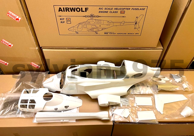 FUNKEY AIRWOLF Scale Fuselage for .90 ( 700 ) size RC Helicopter 