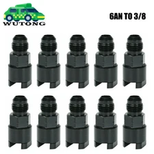 10 Pack 6AN Male to 3/8 Fuel Rail Adapter EFI Fitting Quick Disconnect Screw On