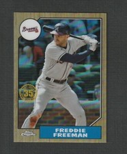 2022 Topps Chrome Freddie Freeman 87 Topps #87BC-11 Atlanta Braves