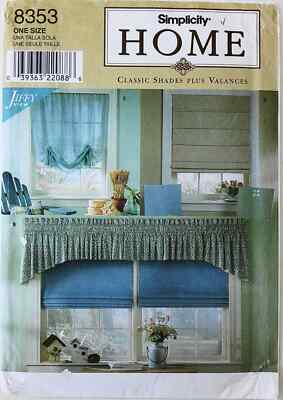 Simplicity Valance Curtains Sewing Pattern New UNCUT #8353