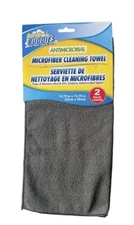 Scrub Buddies 2 Pack Gray Micromicrobial Microfiber Cleaning Towels