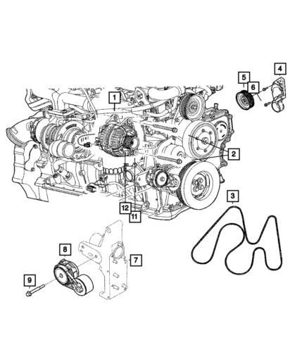 Alternador de motor dianteiro genuíno Mopar 2003-2009 Dodge Ram 2500 04801475AA - Imagem 3 de 3