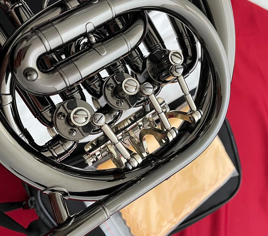 Black nickel plated Piccolo MiNi French Horn Beautiful！！！ eBay