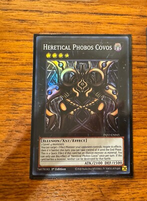 Heretical Phobos Covos - INFO-EN045 - Super Rare 1ST ED NM YuGiOh