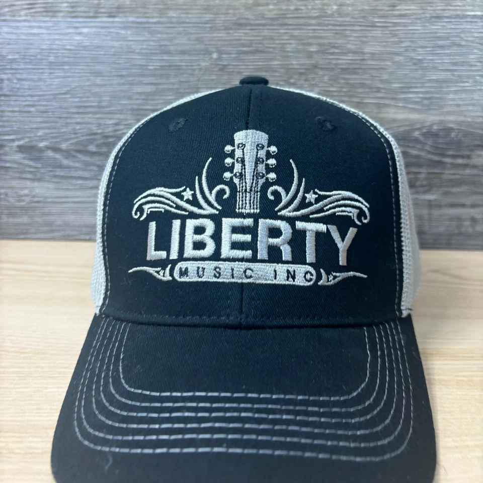 Liberty Music Hat Cap Strap Back Black Guitars Ibanez Adjustable - Image 3 of 4