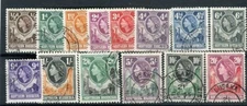 Northern Rhodesia QEII 1953  set of 14 SG61/74 fine used