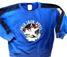 BOYS SWEATSHIRT pullover Size 7-8 LOONEY TUNES TASMANIAN DEVIL VINTAGE