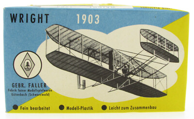FALLER WRIGHT 1903 Flugzeug Modell 1:100 Aircraft Modellbausatz model Kit