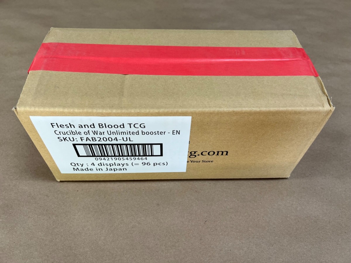 Flesh And Blood - Crucible of War Unlimited Case (4 booster boxes) - Sealed  | eBay