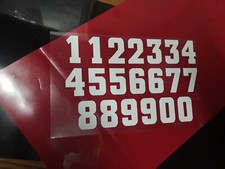 Set of 20- 3.5" Vinyl Numbers- Iron On Transfer For T-Shirt Other Fabrics
