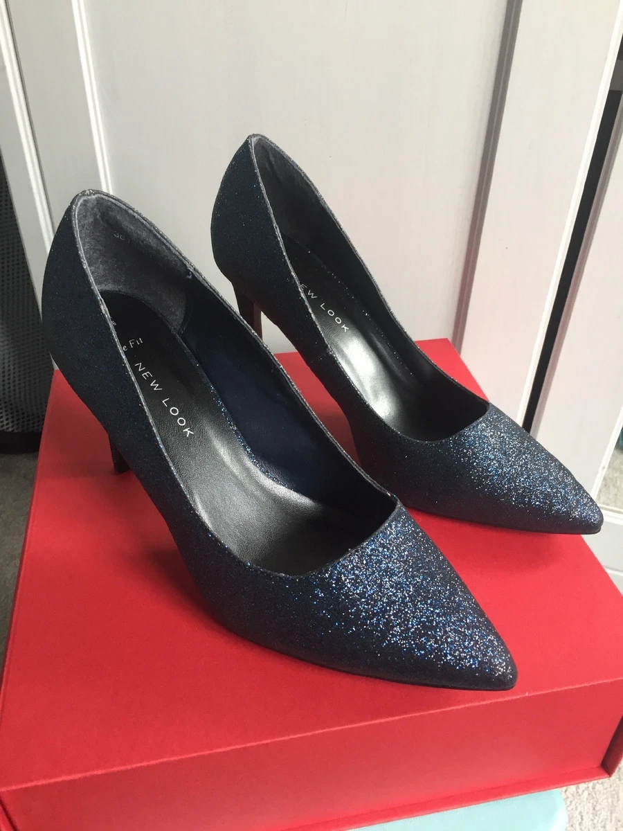 Sparkly navy shop blue shoes