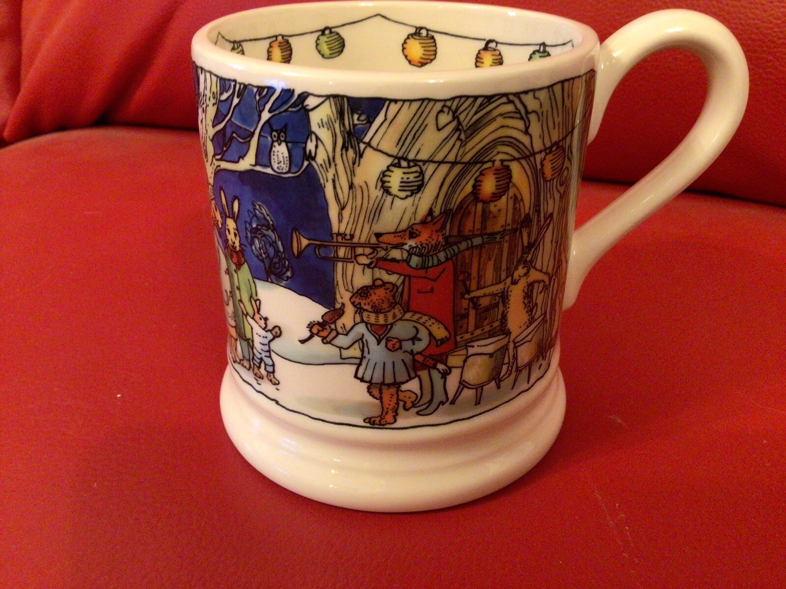 Emma Bridgewater Mug Xmas In The Wild Wood Animals New 1/2 Pt Mug Cup Coffee Tea