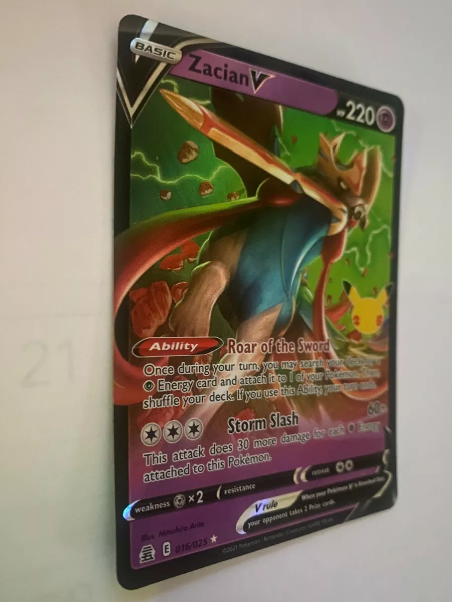 i just pulled a zacian v. Is it rare? : r/pokemoncards