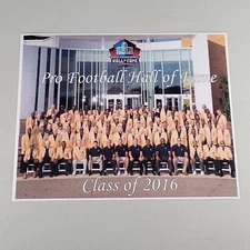 NFL Hall of Fame Photo Class of 2016 Canton Ohio Collectible Memorabilia 