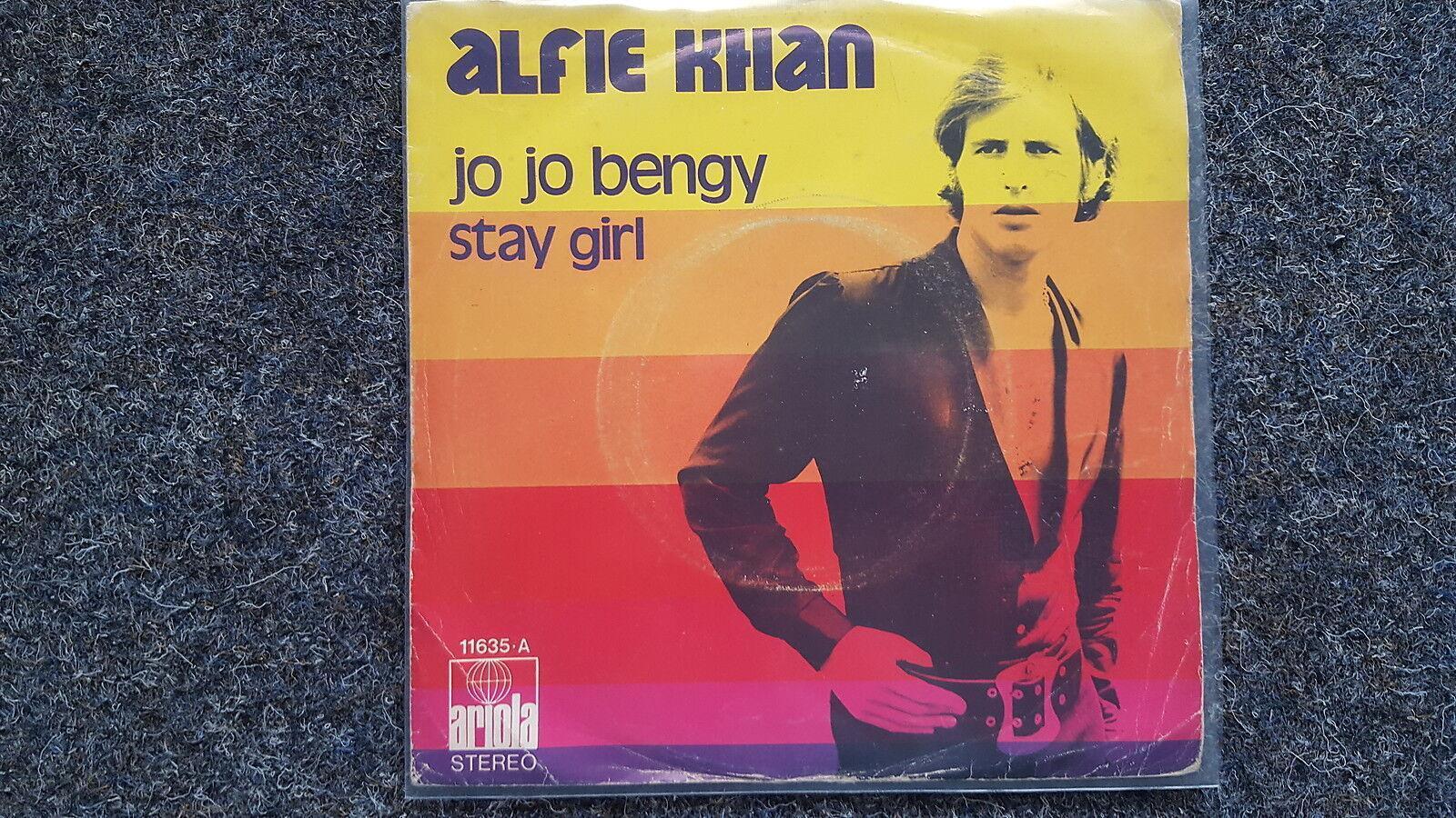 7"" Single Vinyl Alfie Khan/ Joachim Heider - Jo Jo Bengy SUNG IN ENGLISH