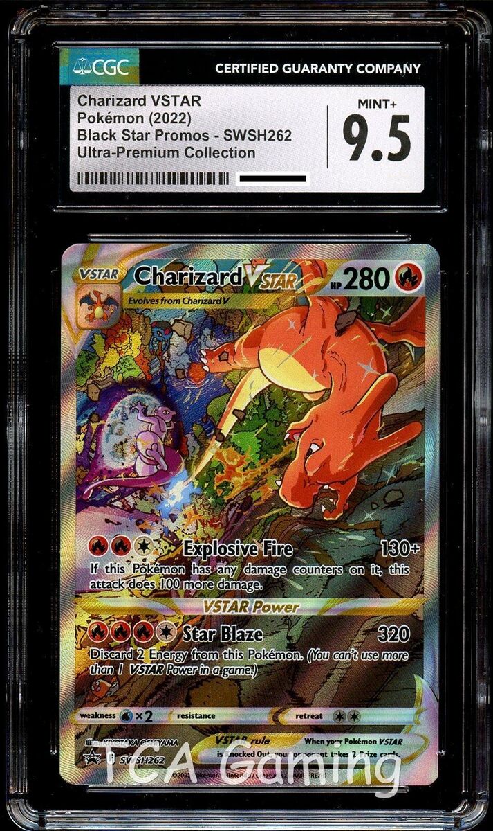 CGC 9.5 MINT+ Charizard VSTAR SWSH262 FULL ART HOLO 262 SWSH