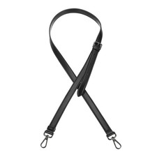 Genuine Leather Purse Strap 41.3"-49.2" Crossbody Straps Black Metallic Black