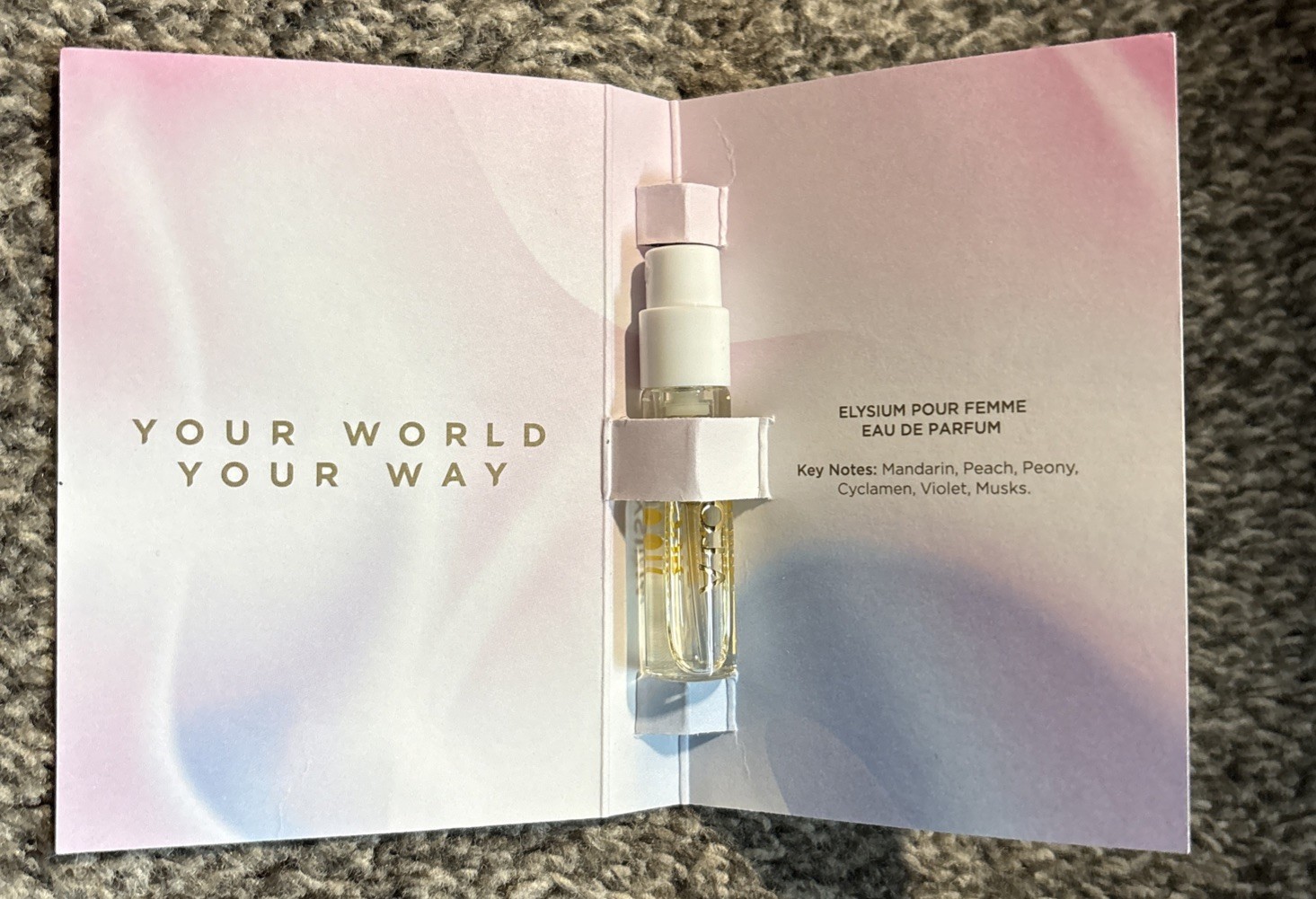 ROJA ELYSIUM POUR FEMME EDP  2 ML/0.07 FL.OZ  SPRAY CARDED SAMPLE FRESH NEW