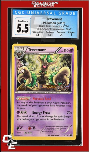 Trevenant graded CGC 5.5 for sale on eBay