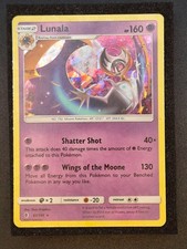 Lunala, 61/145, Guardians Rising, Cracked Ice Rare, NM/LP