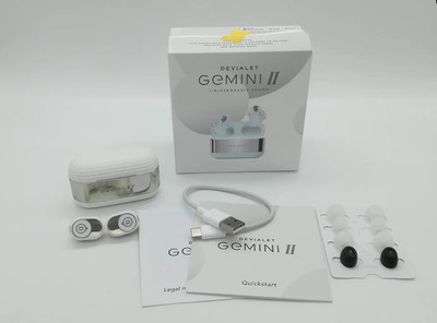 Devialet Gemini II Wireless Earphones Noise Canceling Matte White Tested Japan