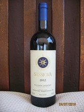 BOLGHERI SASSICAIA Verticale di 4 bottiglie anni 2012 2013 2014 2015 da 0,75 lt