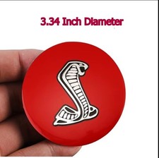 Mustang Cobra Snake Gt350 Gt500 Steering Wheel Badge Emblem 3.34 Inch Diameter Mustang Cobra Snake Gt350 Gt500 Steering Wheel Badge Emblem 3.34 Inch Diameter
