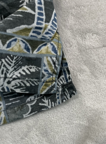 Bamboo Cay Hawaiian Shirts Men Extra Large Gray Geometric Breathable Vacation - Picture 10 of 13