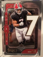 2024 Panini Select - Select Numbers Bijan Robinson #3 Atlanta Falcons