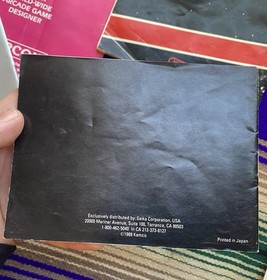 &iexcl;Lote de folleto de instrucciones y p&oacute;ster manual vintage de Nintendo NES! IronSword Batman