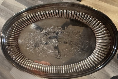 #ad #ad Gorham Manufacturing Company Silver Plate Newport YB605 Oval 11”x7” $36.00