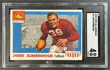 JOHN KIMBROUGH SGC 4 1955 TOPPS ALL AMERICAN #2 TEXAS A & M 9152