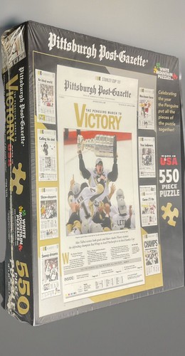 Pittsburgh Penguins Stanley Cup 2009 Jigsaw Puzzle - White Mountain - Sealed - Picture 5 of 5