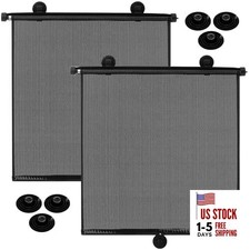 Blosssound 2 Pack Car Side Window Sun Shades Extra Wide 22  24 Inch