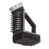 Edelstahl GrillreinigungsbüRste GrillbüRste Grill ReinigungsbüRste BüRste 3In1