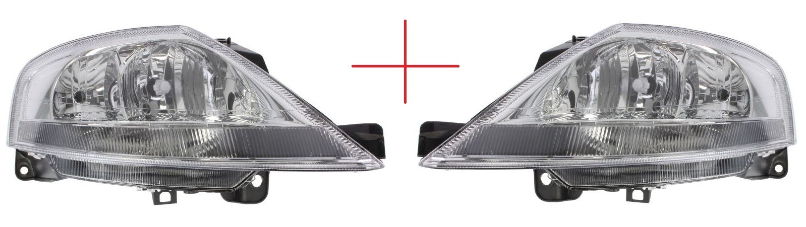 Phare avant Citroën C3 I avec réglage électrique et double optique H1 H7