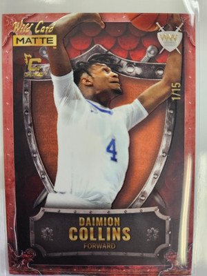 2022 Wild Card Matte Weekend Warrior Red /15 DAIMION COLLINS, USF Bulls