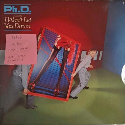 Ph.D Self Titled Vinyl Record EX/VG WEA K 99150 1981