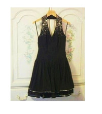 Ted Baker Dress 4 NWT Black Halter Chic Little Black Dress