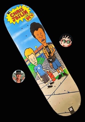 RARE Chris Joslin Beavis And Butthead Full Size 8.375 Plan B Skateboard Deck NEW