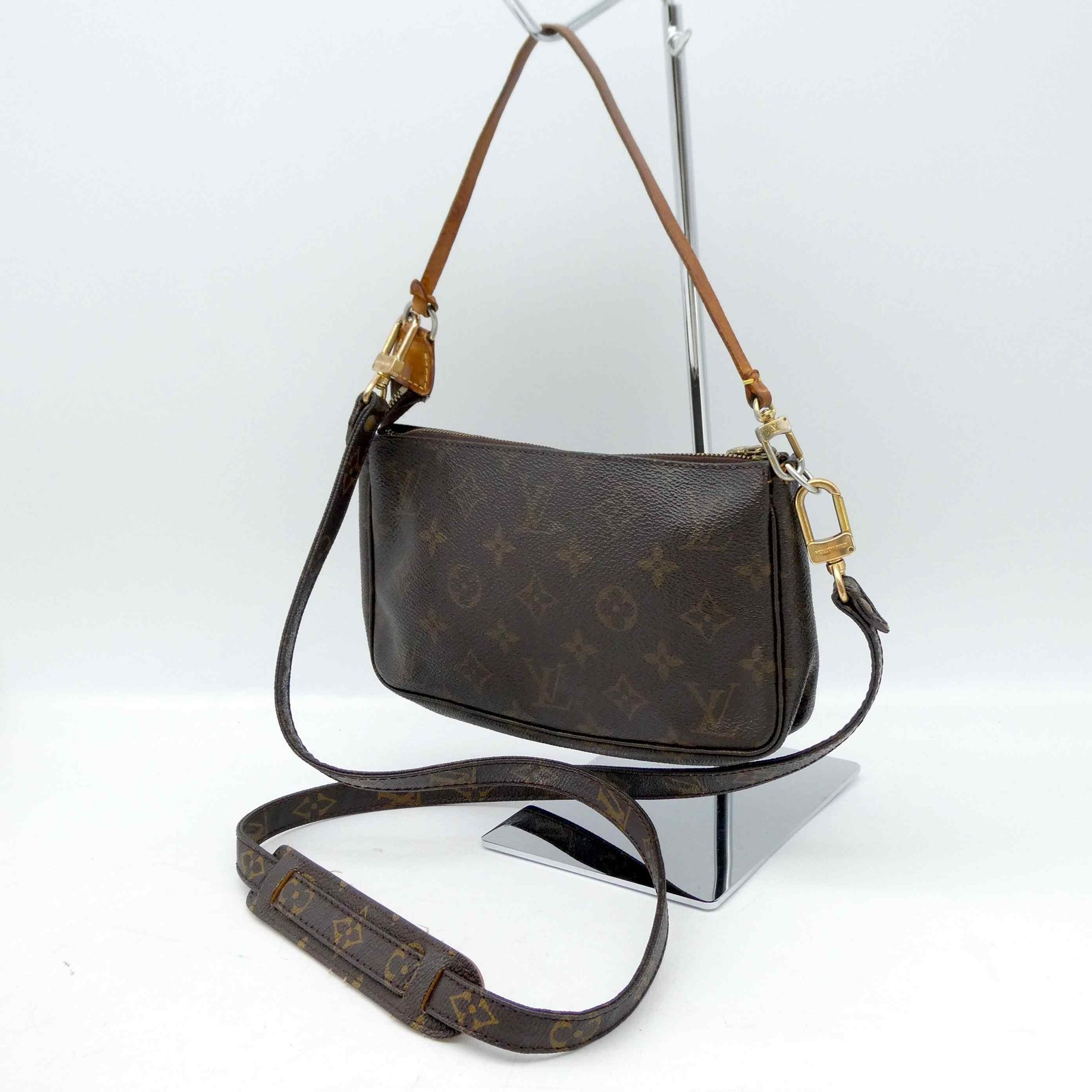 [Genuine Strap] Louis Vuitton Pochette Accessoires Bag M51980 Monogram 1023