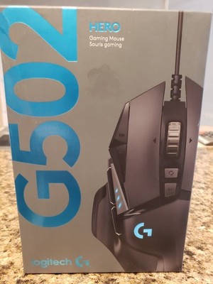 Logitech G502 Hero High Performance Wired Gaming Mouse Hero 25K Sensor Black New