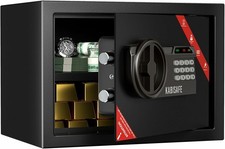 Safe Box Fireproof Home Digital Keypad Safe Lock Box Sensor Light Office Cash17L